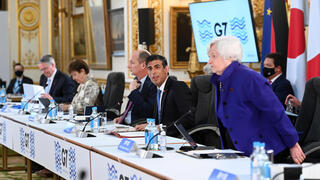 שרי האוצר של מדינות ה-G7, במסגרת החתימה על ההסכם