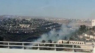 שריפה בכניסה לירושלים