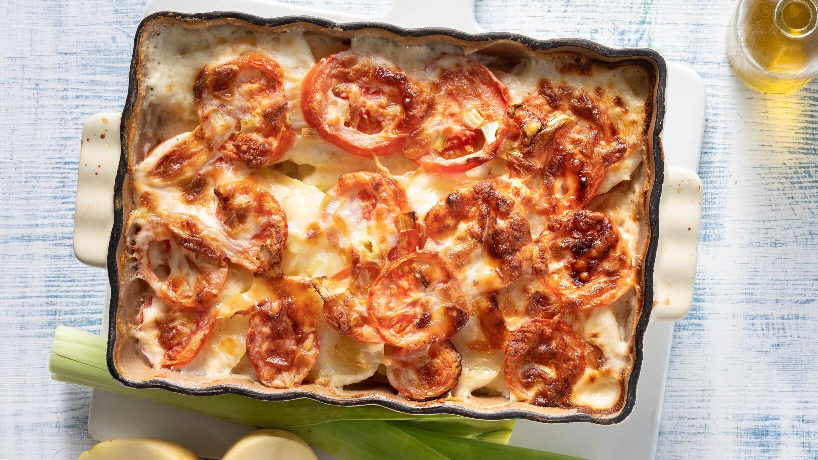 גראטן עגבניות ותפוחי אדמה