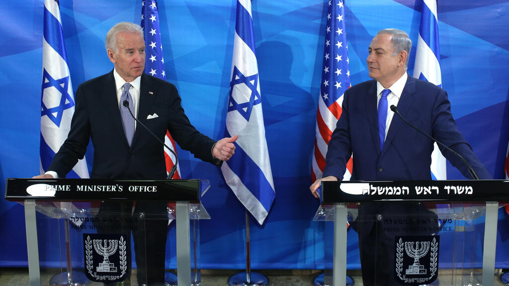 בנימין נתניהו וג'ו ביידן ב-2016