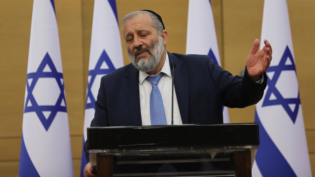 Arye Deri (Photo: Alex Kolomoisky ) אריה דרעי בכינוס ראשון של גוש האופוזיציה