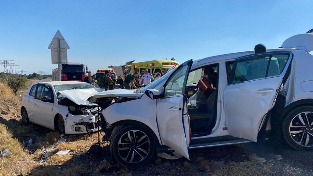 זירת התאונה סמוך לאורטל