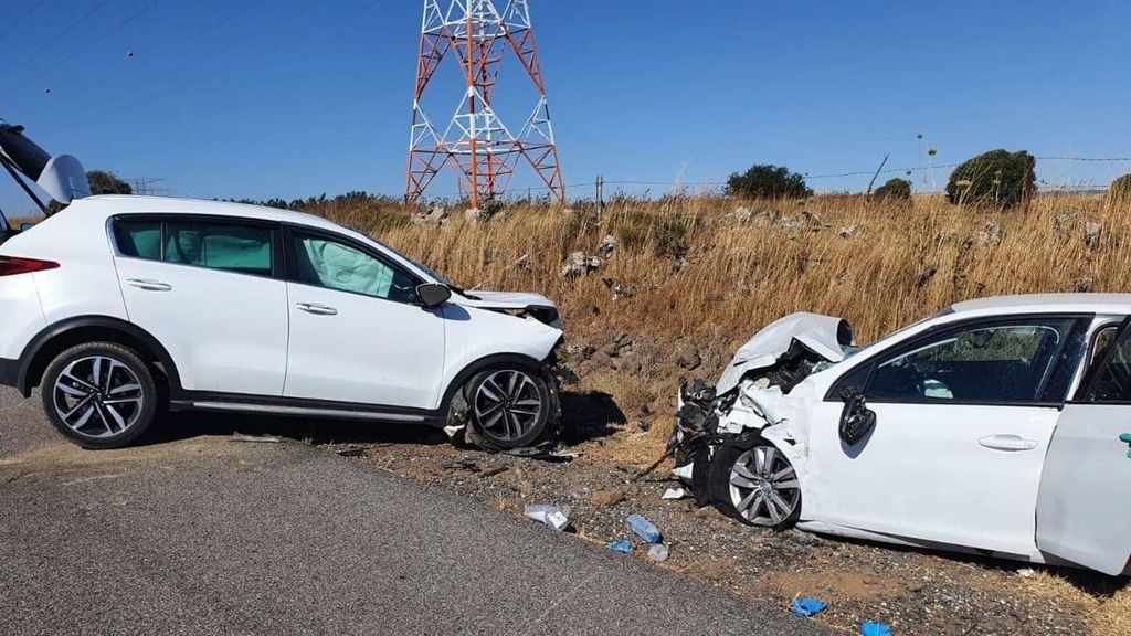 זירת התאונה סמוך לאורטל