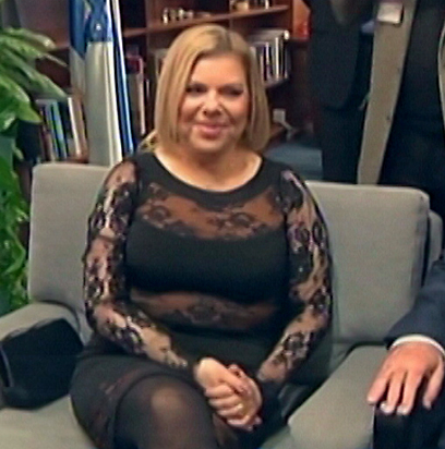 Платье Сары Нетаниягу на присяге правительства в кнессете в 2013 году