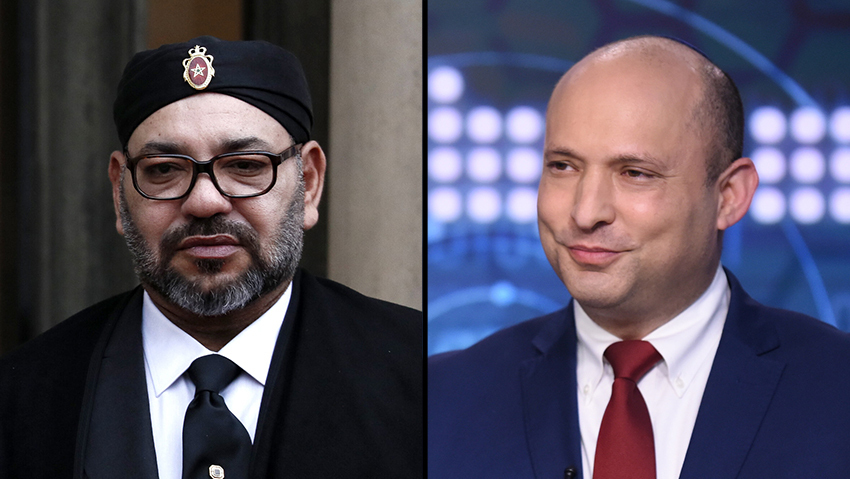 Morocco's King Mohammed VI and Prime Minister Naftali Bennett (Photos: EPA, Kobi Koaneks) Morocco's King Mohammed VI and Prime Minister Naftali Bennett