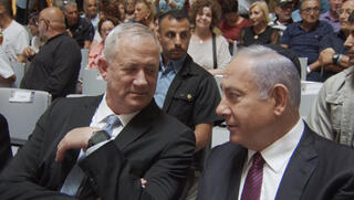 בנימין נתניהו ובני גנץ