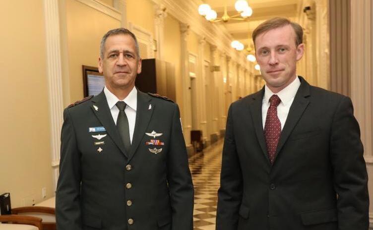 Chief of Staff Aviv Kochavi meeting with U.S. National Security Advisor Jake Sullivan in Washington (Photo: Shmulik Almani) כוכבי עם ארדן וסאליבן