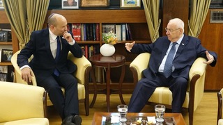 ראש הממשלה נפתלי בנט ונשיא המדינה ראובן ריבלין בפגישה