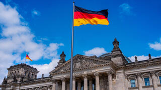דגל גרמניה בונדסטאג פרלמנט ברלין אילוסטרציה