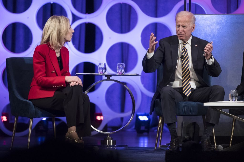 Amy Gutmann with U.S. President Joe Biden 