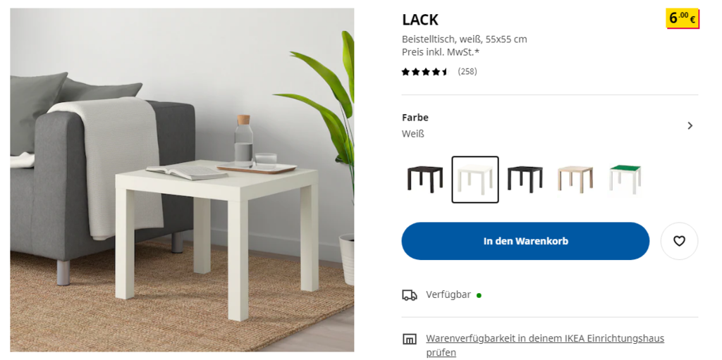 Товары IKEA в Германии 