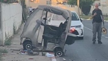 זירת תאונת הדרכים בעפולה