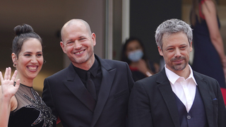 אבשלום פולק, נדב לפיד ונור פיבאק בפסטיבל קאן 2021