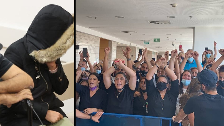 ההורים מחוץ לאולם