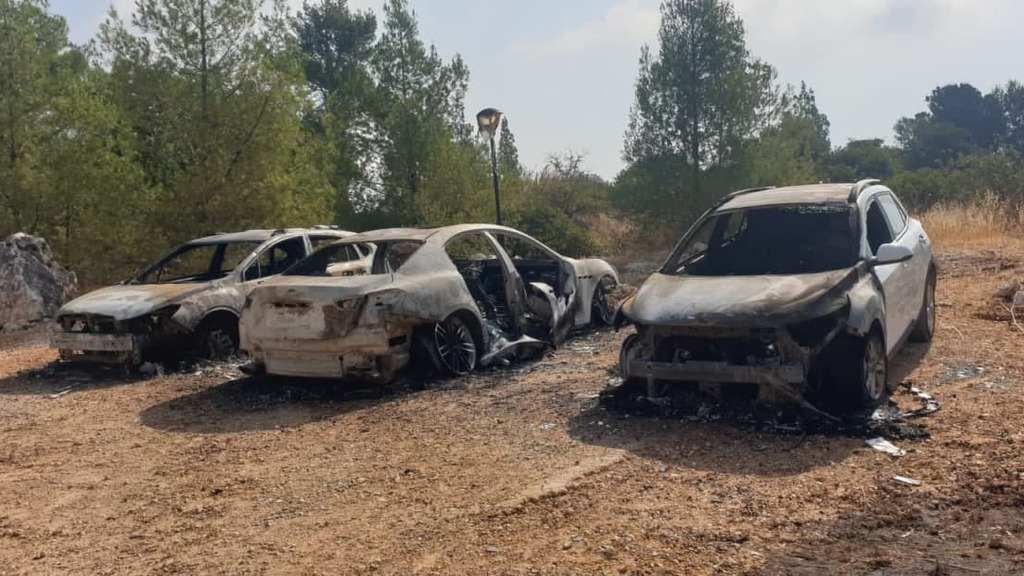 המכוניות השרופות בורד הגליל