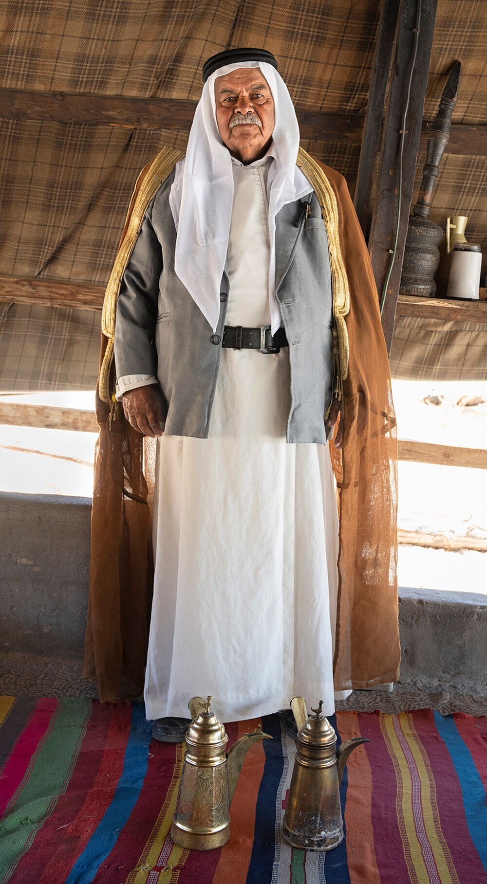שייח איברהים אבו עיאדה - שבט אבו עיאדה - פזורה איזור ערד - צילום אריאל ואן סטרטן