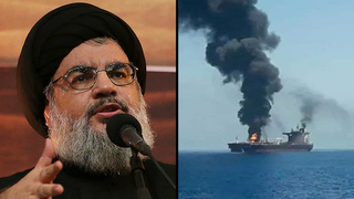 הספינה האיראנית שהותקפה ונסראללה. מזכ"ל חיזבאללה מתחשב גם במצב של לבנון    