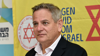 שר הבריאות ניצן הורוביץ עובר בדיקת קורונה מהירה במתחם מד"א בירושלים