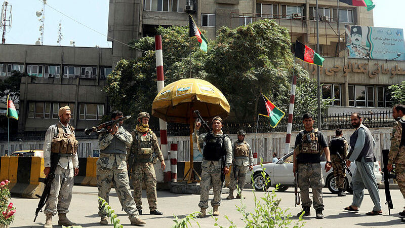 חיילים של צבא אפגניסטן ב קאבול 