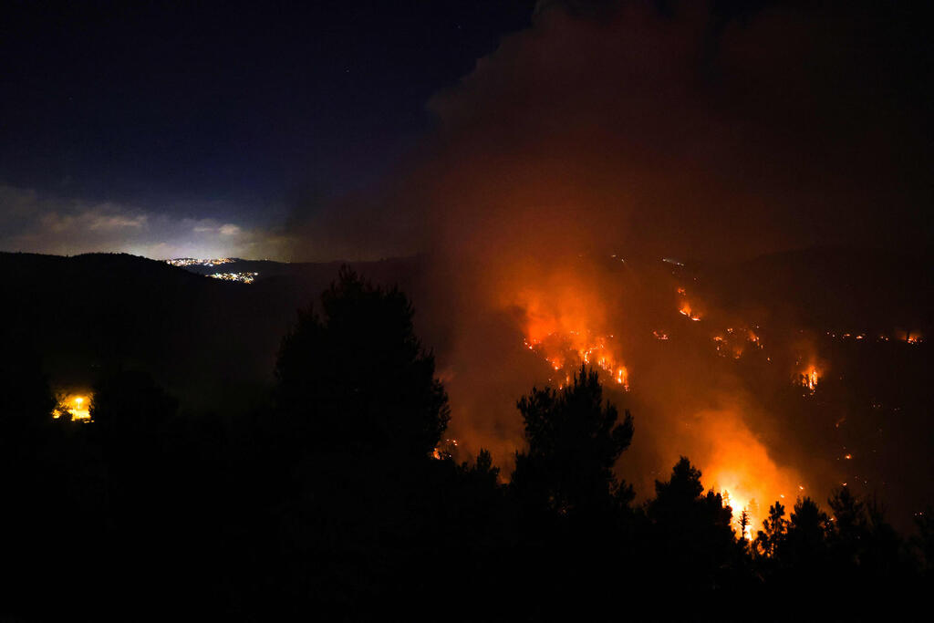 שריפה דליקה אש בית מאיר סמוך ל ירושלים