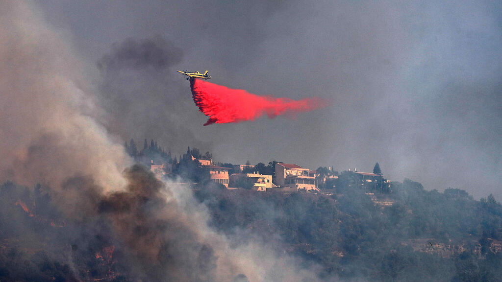 עשן שריפה ליד מושב שורש הרי ירושלים