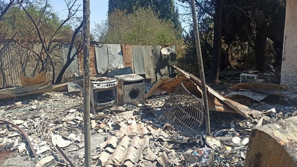 נזקי השריפה בגבעת יערים