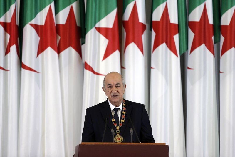 Algerian president Abdelmadjid Tebboune 