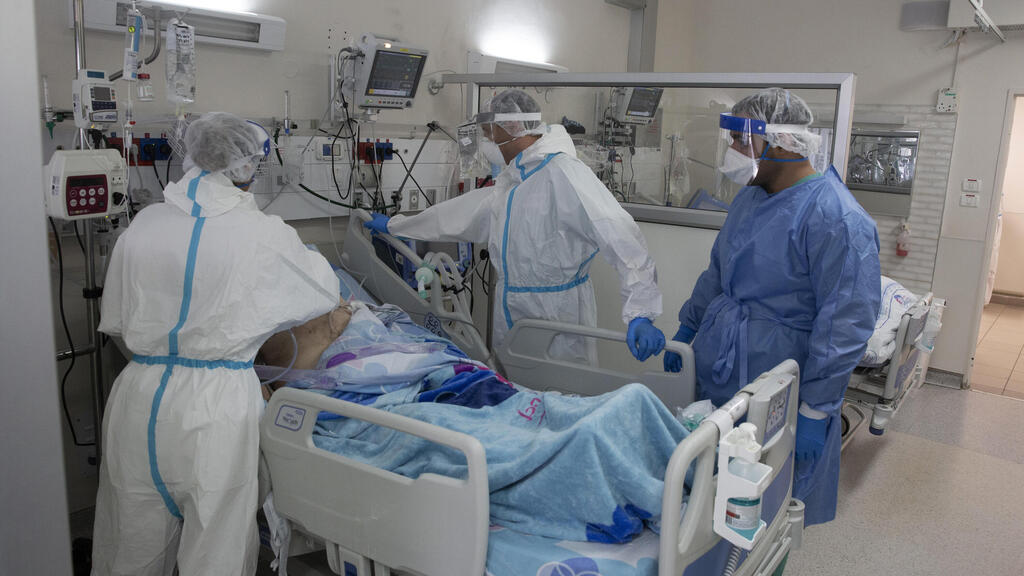 A coronavirus ward at the Barzilai Medical Center in Ashkelon in August 