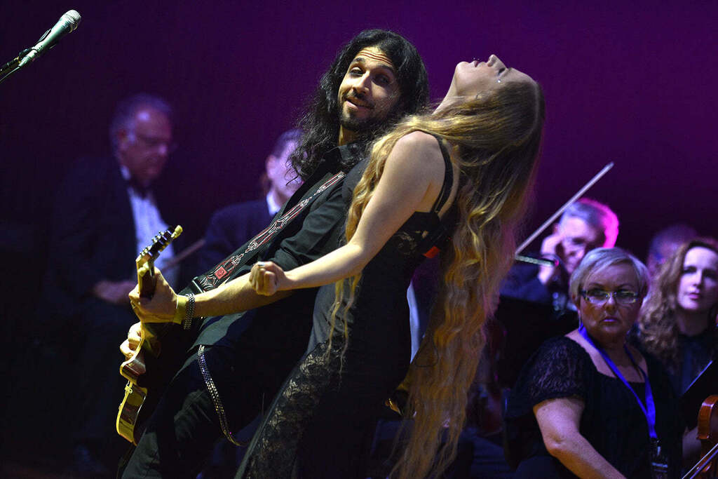Heavy metal band Orphaned Land performs with Israel Chamber Opera Orchestra in Tel Aviv 