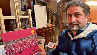 עומאר בן לאדן ואחד מציוריו