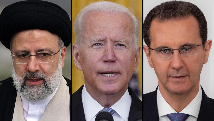 אסד, ביידן ונשיא איראן ראיסי