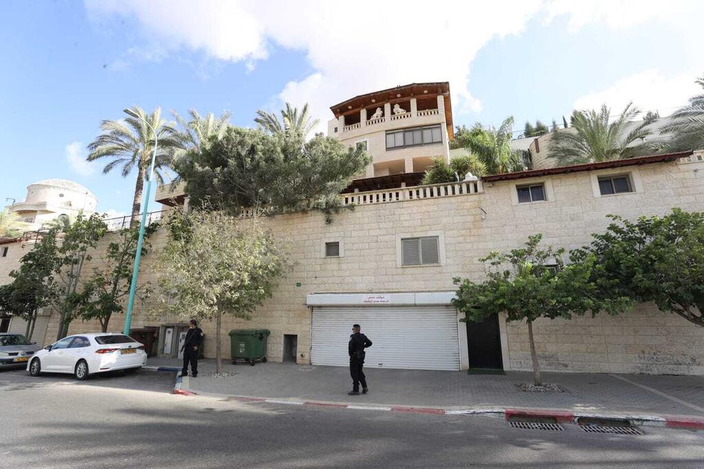 ביתו של ניצב ג'מאל חכרוש לאחר הירי