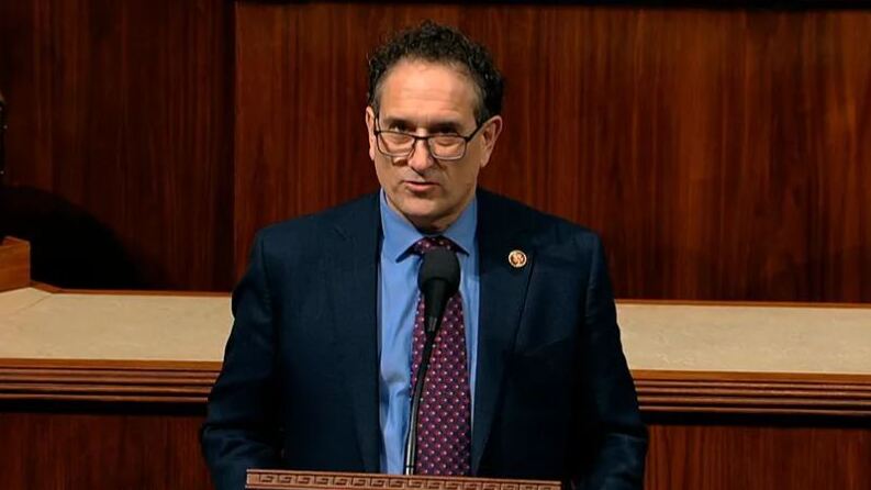Rep. Andy Levin, D-Mich., speaks as the House of Representative