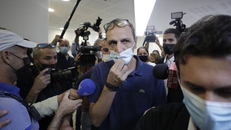 Shmulik Peleg, maternal grandfather of Eitan Biran, leaves court in Tel Aviv on Thursday, Sept. 23, 2021 (Photo: AP) Shmulik Peleg, maternal grandfather of Eitan Biran, who survived a cable car crash in Italy that killed his immediate family, leaves court in Tel Aviv on Thursday, Sept. 23, 202
