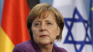 קנצלרית גרמניה אנגלה מרקל דגל ישראל ברלין