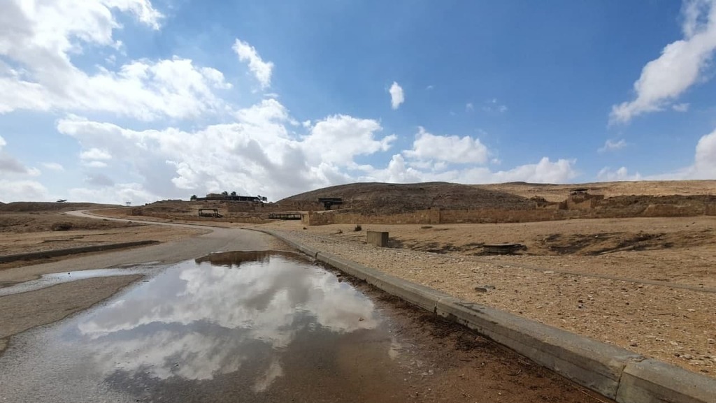 הגן הלאומי ממשית אחרי הגשם הראשון