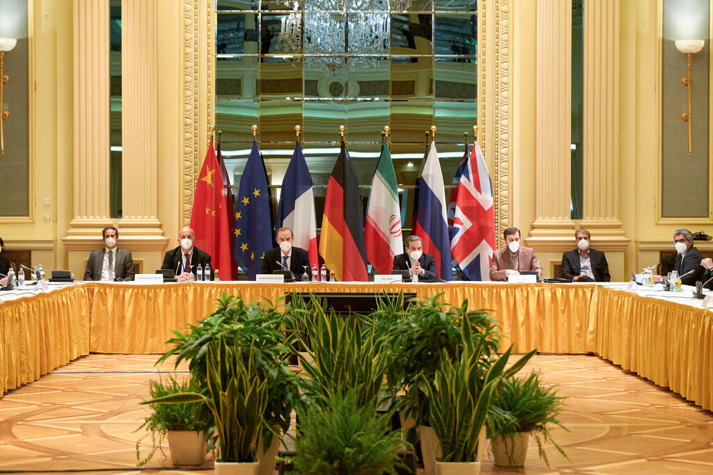World powers meet in Vienna with Iranian delegation on U.S. return to the 2015 nuclear deal, last April  