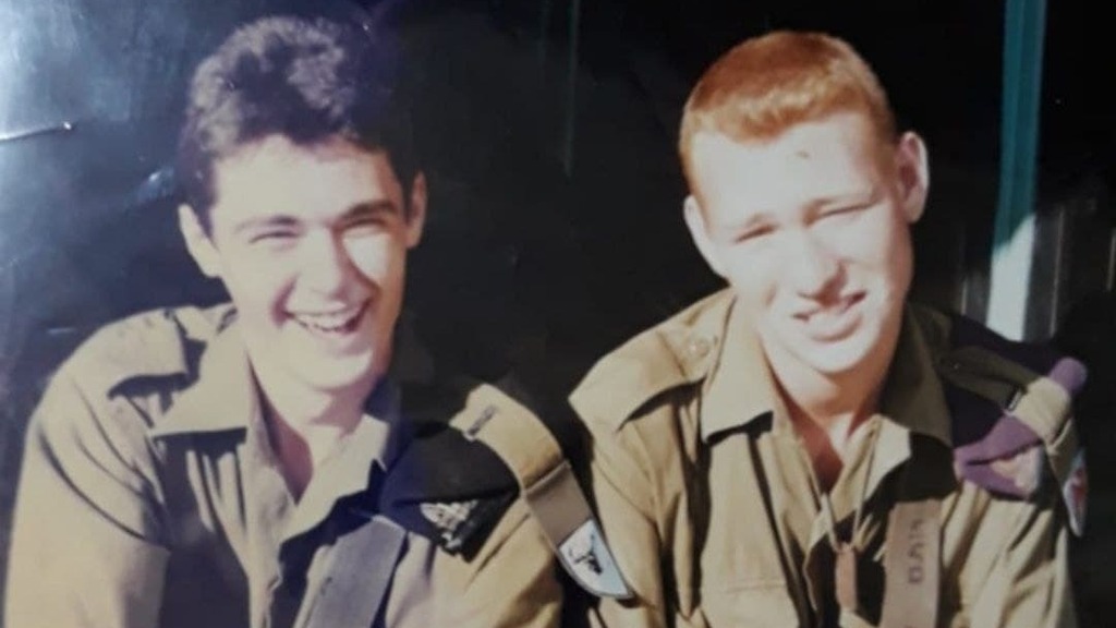 מיכאל ברייטמן במהלך שירותו הצבאי בשנות ה90