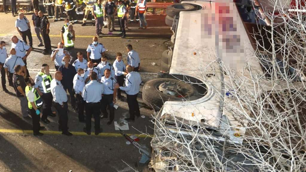 יעקב שבתאי הגיע לזירת התאונה