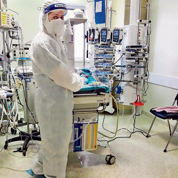 Hadassah Medical Center COVID-19 Pediatric Ward (Photo: Hadassah Medical Center) קורונה ילדים