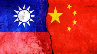 דגלי דגל טייוואן ו סין אילוס אילוסטרציה