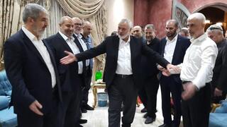 אנשי חמאס בפגישות בקהיר