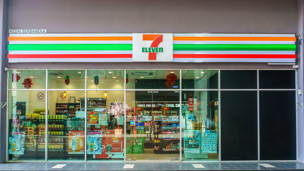 A Seven Eleven convenience store 
