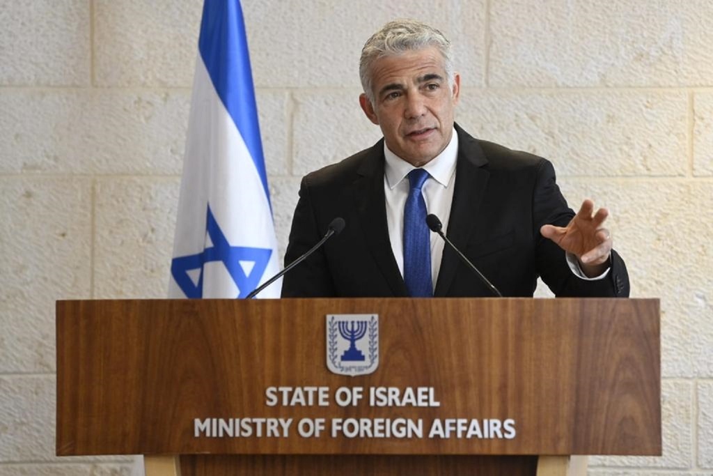 Яир Лапид, министр иностранных дел Израиля