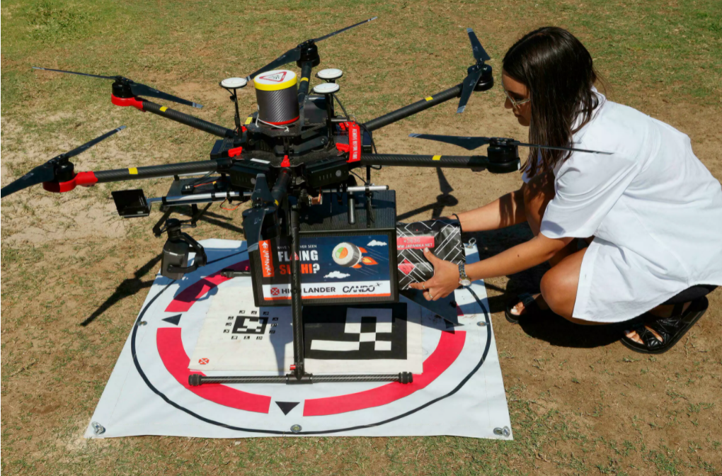 The delivery demonstration was part of a 20 million shekel initiative to advance Israel's drone technology