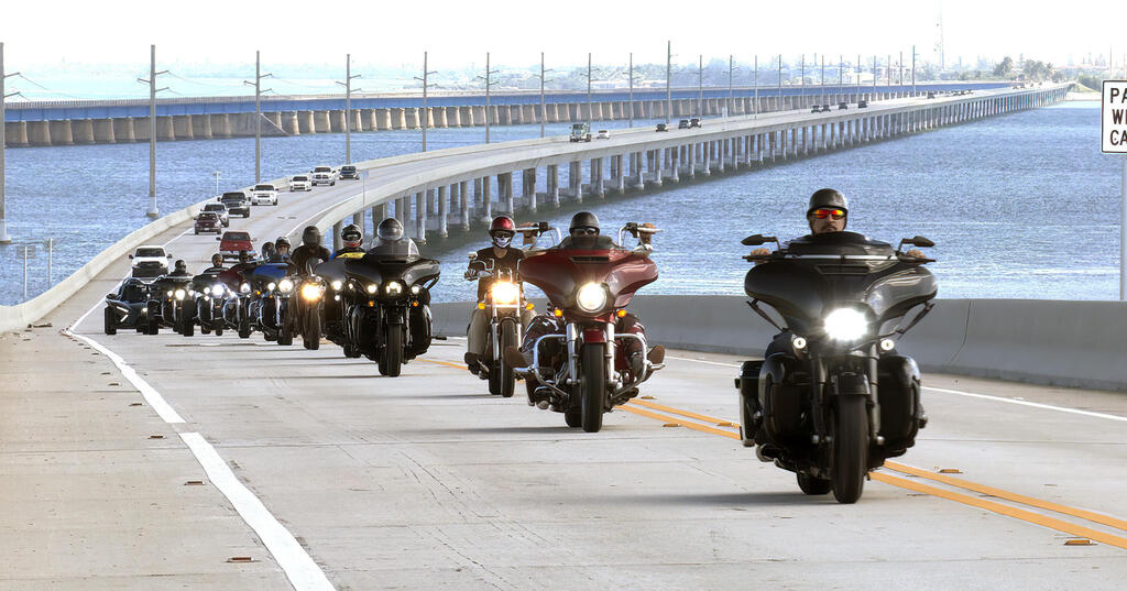 U.S. veterans on motorcycle Rally in Florida last week