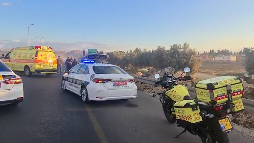 Место падения пилота воздушного шара (Фото: МАДА) גבר נפל מכדור פורח ונהרג בסמוך לבלפוריה