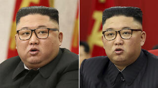 שליט צפון קוריאה קים ג'ונג און לפני ואחרי השיל כ 20 קילו קילוגרמים קילוגרם