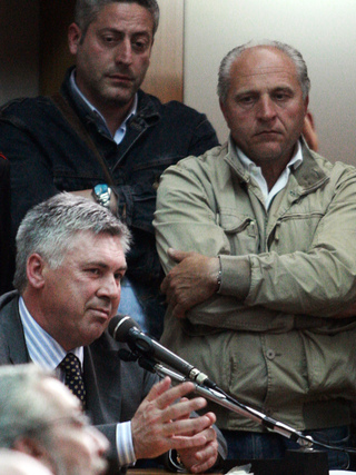 קרלו אנצ'לוטי, מאמן צ'לסי בזמנו, מעיד ב-2010