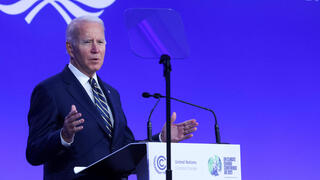 נשיא ארה"ב ג'ו ביידן בועידת האקלים בסקוטלנד